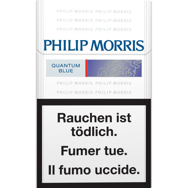 Philip Morris Zigaretten Quantum Blue Box