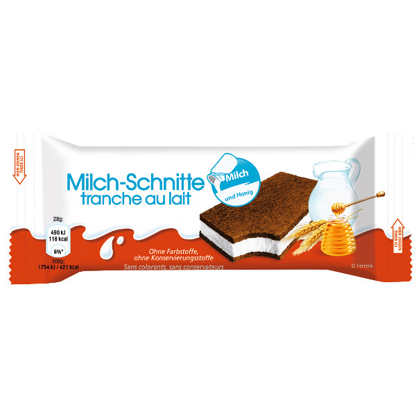 Milch-Schnitte 1 x 28g - Volg online Shop