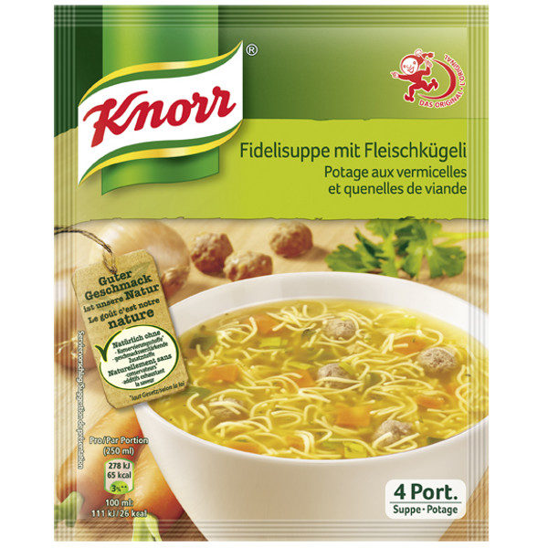 Knorr Fidelisuppe mit Fleischkügeli 78g