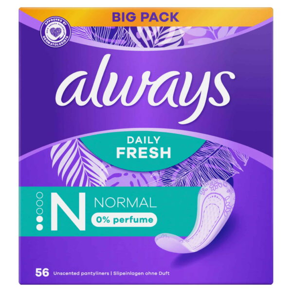 Always Slipeinlagen Daily Normal 56Stk