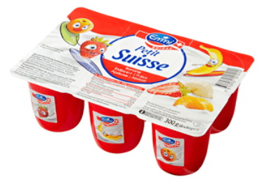 Petit Suisse Erdbeer/Banane/Aprikose 6x50g