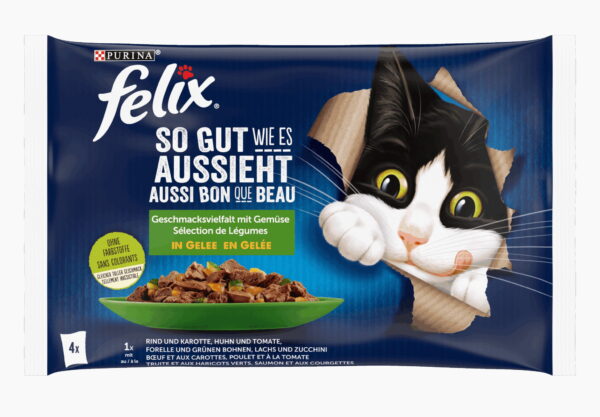 Felix Vielfalt Gemüse in Gel 4x85g