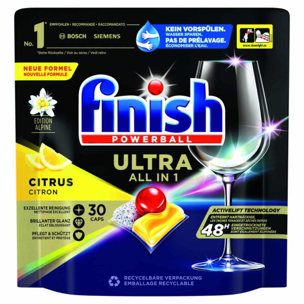 Finish Tabs Ultra All In 1 Citrus 30WG
