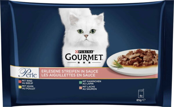 Gourmet Perle Streifen Beutel 4x85g