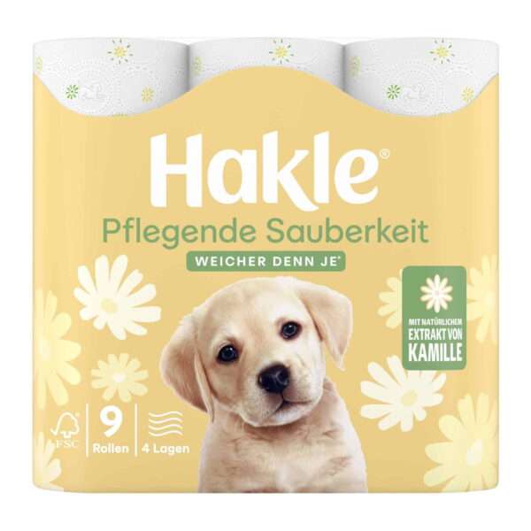 Hakle Toilettenpapier 4 Lagig, 9 Rollen