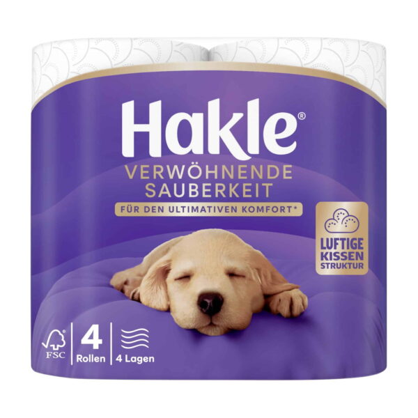 Hakle Toilettenpapier 4 Lagig, 4 Rollen