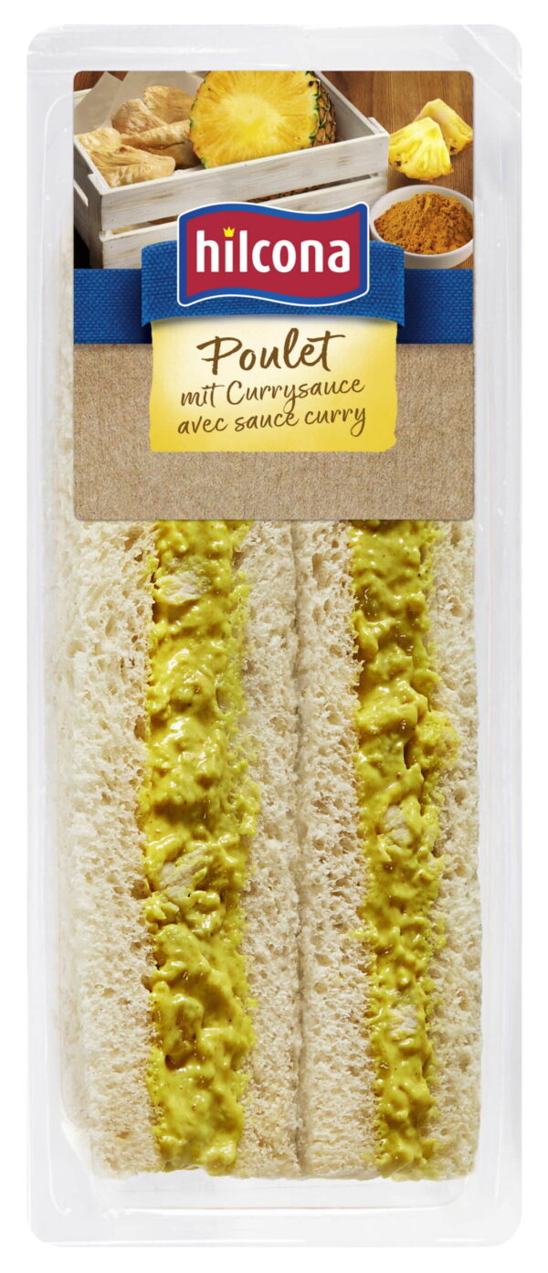 Hilcona Club Sandwich Poulet-Curry 160g