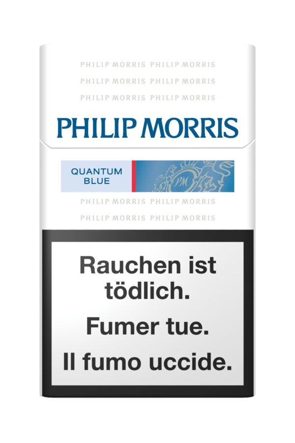 Philip Morris Zigaretten Quantum Blue Box