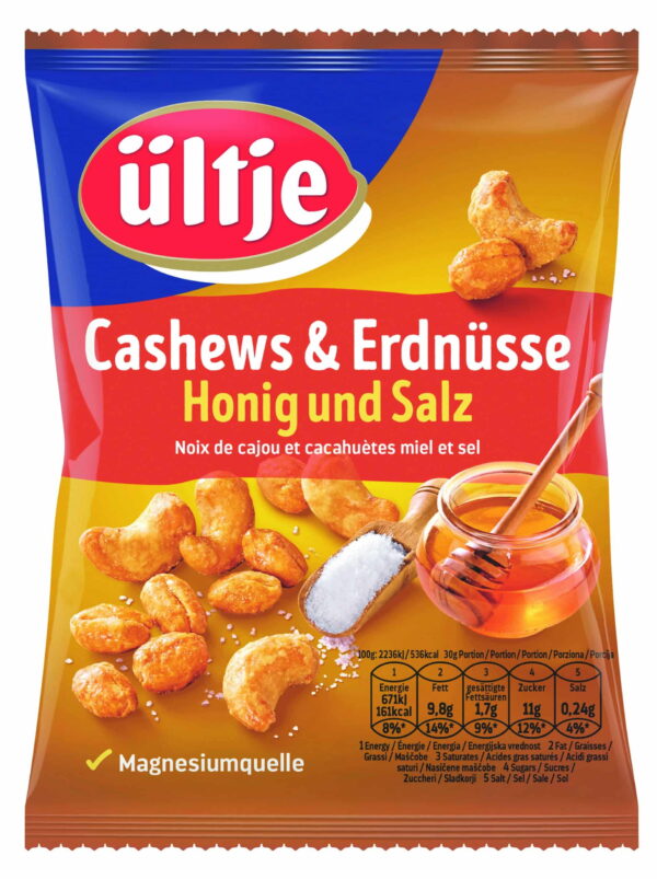 Ültje Cashew/Erdnüsse Honig&Salz 200g