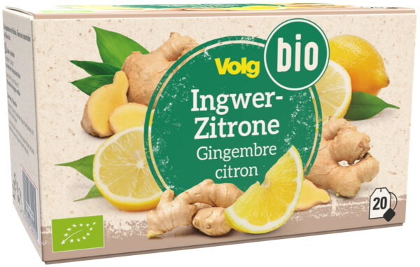 Volg Bio Ingwer-Zitronentee 20Bt