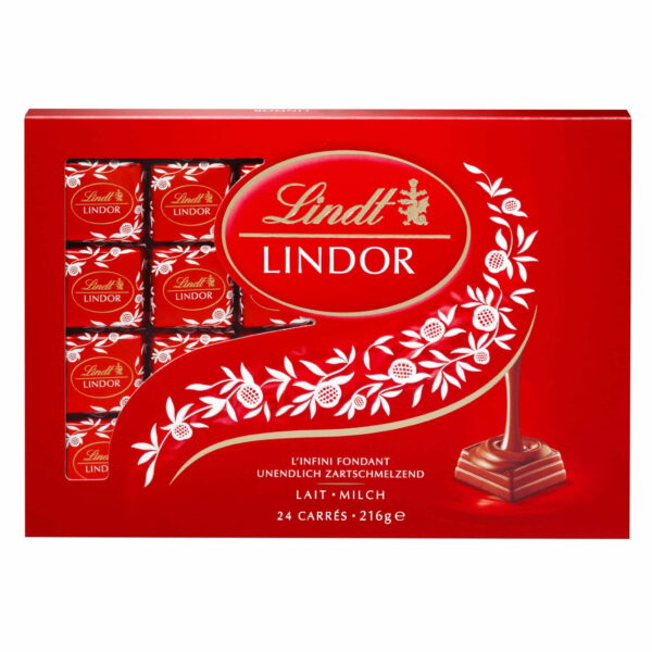 Lindt Lindor Carrés Milch 216g