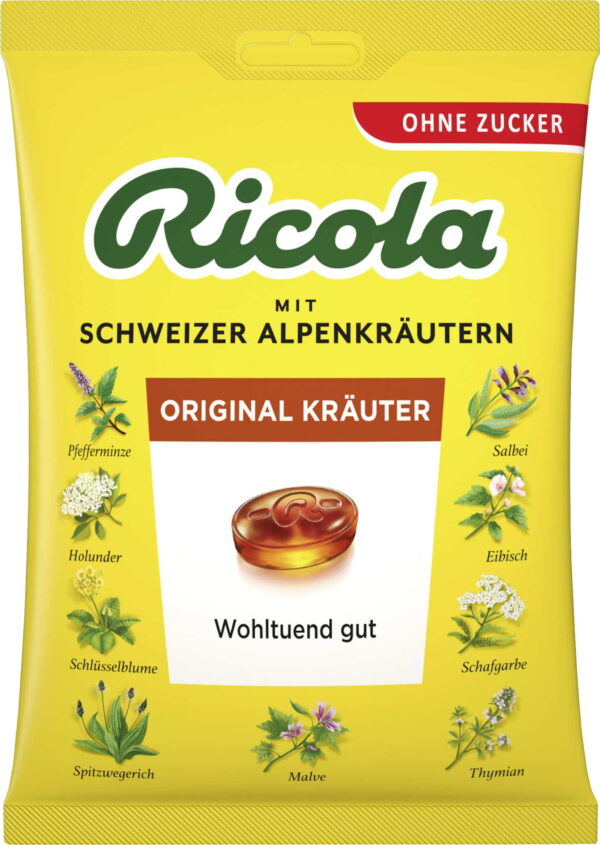Ricola Original Kräuter ohne Zucker 125g